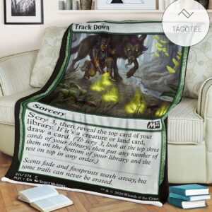 Game Mtg Magic The Gathering M21 211 Track Down Fleece Blanket