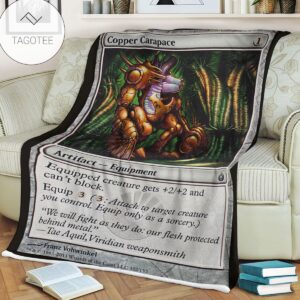 Game Mtg Magic The Gathering Mbs 102 Copper Carapace Fleece Blanket