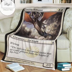 Game Mtg Magic The Gathering Mbs 11 Leonin Skyhunter Fleece Blanket