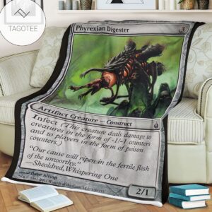 Game Mtg Magic The Gathering Mbs 120 Phyrexian Digester Fleece Blanket