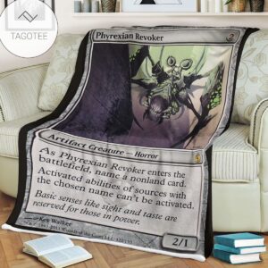 Game Mtg Magic The Gathering Mbs 122 Phyrexian Revoker Fleece Blanket