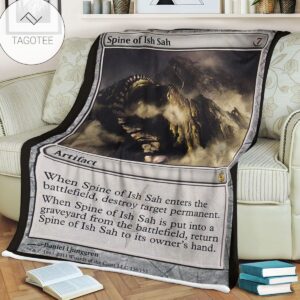 Game Mtg Magic The Gathering Mbs 136 Spine Of Ish Sah Fleece Blanket