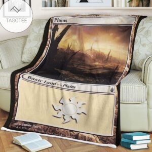 Game Mtg Magic The Gathering Mbs 146 Plains Fleece Blanket