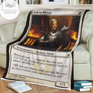 Game Mtg Magic The Gathering Mbs 2 Ardent Recruit Fleece Blanket