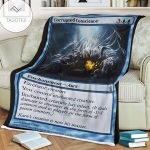 Game Mtg Magic The Gathering Mbs 22 Corrupted Conscience Fleece Blanket Tagotee