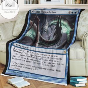 Game Mtg Magic The Gathering Mbs 27 Mitotic Manipulation Fleece Blanket