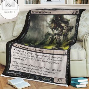 Game Mtg Magic The Gathering Mbs 54 Scourge Servant Fleece Blanket