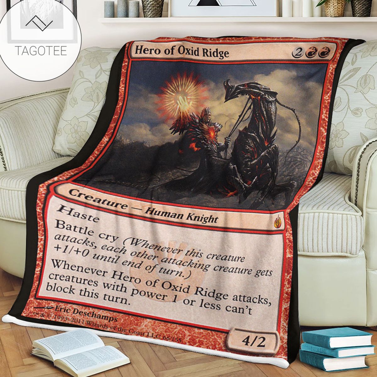 Game Mtg Magic The Gathering Mbs 66 Hero Of Oxid Ridge Fleece Blanket Game Mtg Magic The Gathering Mbs 66 Hero Of Oxid Ridge Fleece Blanket