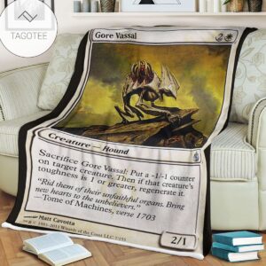 Game Mtg Magic The Gathering Mbs 7 Gore Vassal Fleece Blanket Tagotee