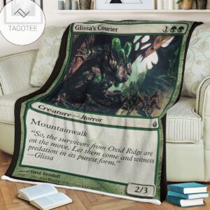 Game Mtg Magic The Gathering Mbs 80 Glissa S Courier Fleece Blanket