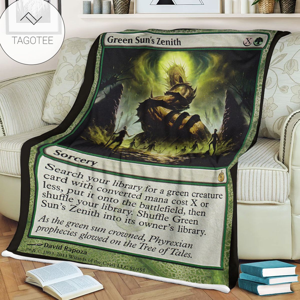 Game Mtg Magic The Gathering Mbs 81 Green Sun S Zenith Fleece Blanket Game Mtg Magic The Gathering Mbs 81 Green Sun S Zenith Fleece Blanket