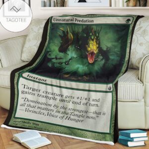 Game Mtg Magic The Gathering Mbs 93 Unnatural Predation Fleece Blanket