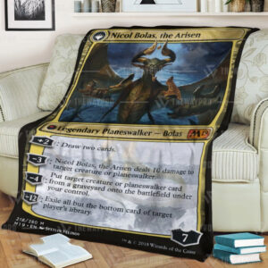 Game Mtg Nicol Bolas The Arisen Custom Soft Blanket 3