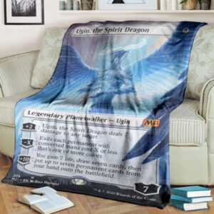 Game Mtg Ugin The Spirit Dragon Custom Soft Blanket 3