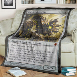 Game Mtg Wurmcoil Engine Custom Soft Blanket