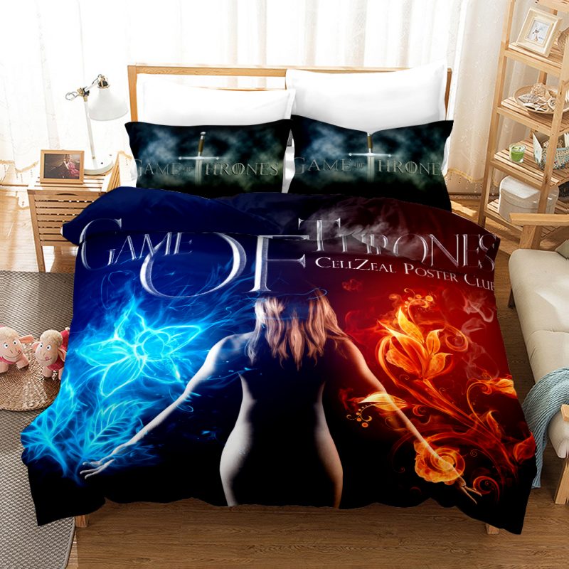 Game Of Thrones 4 Duvet Cover and Pillowcase Set Bedding Set 836 Game Of Thrones 4 Duvet Cover and Pillowcase Set Bedding Set 836