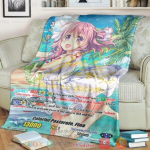Game Vanguard Cards Colorful Pastorale Fina Rainbow Ssp Custom Soft Blanket 1