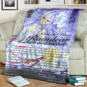 Game Vanguard Cards Peaceful Voice Raindear Wedding Sp Custom Soft Blanket 1