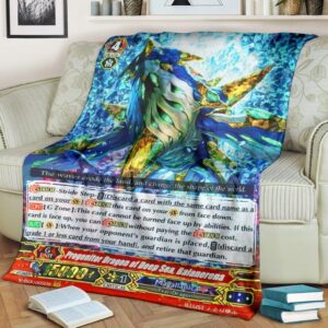 Game Vanguard Cards Progenitor Dragon Of Deep Sea Balanerena Custom Soft Blanket 1