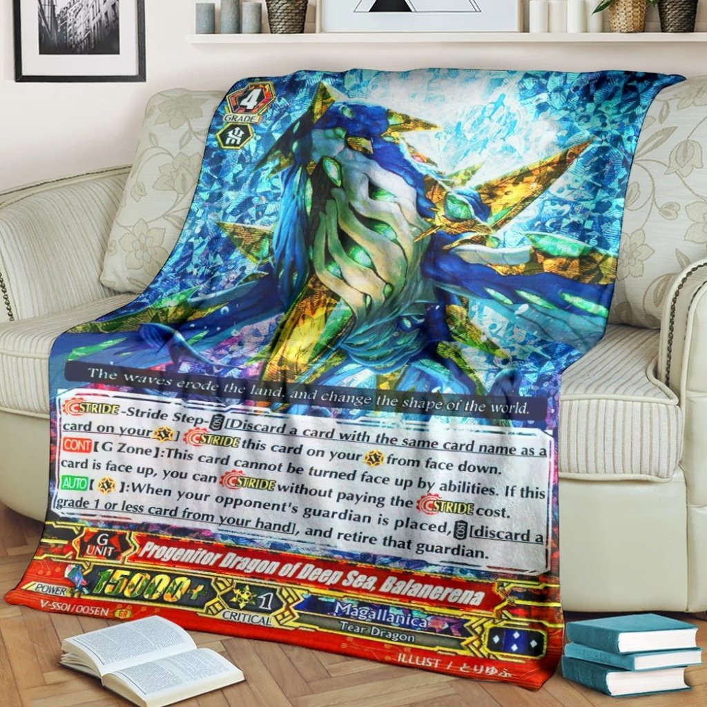 Game Vanguard Cards Progenitor Dragon Of Deep Sea Balanerena Custom Soft Blanket 1 Game Vanguard Cards Progenitor Dragon Of Deep Sea Balanerena Custom Soft Blanket 1