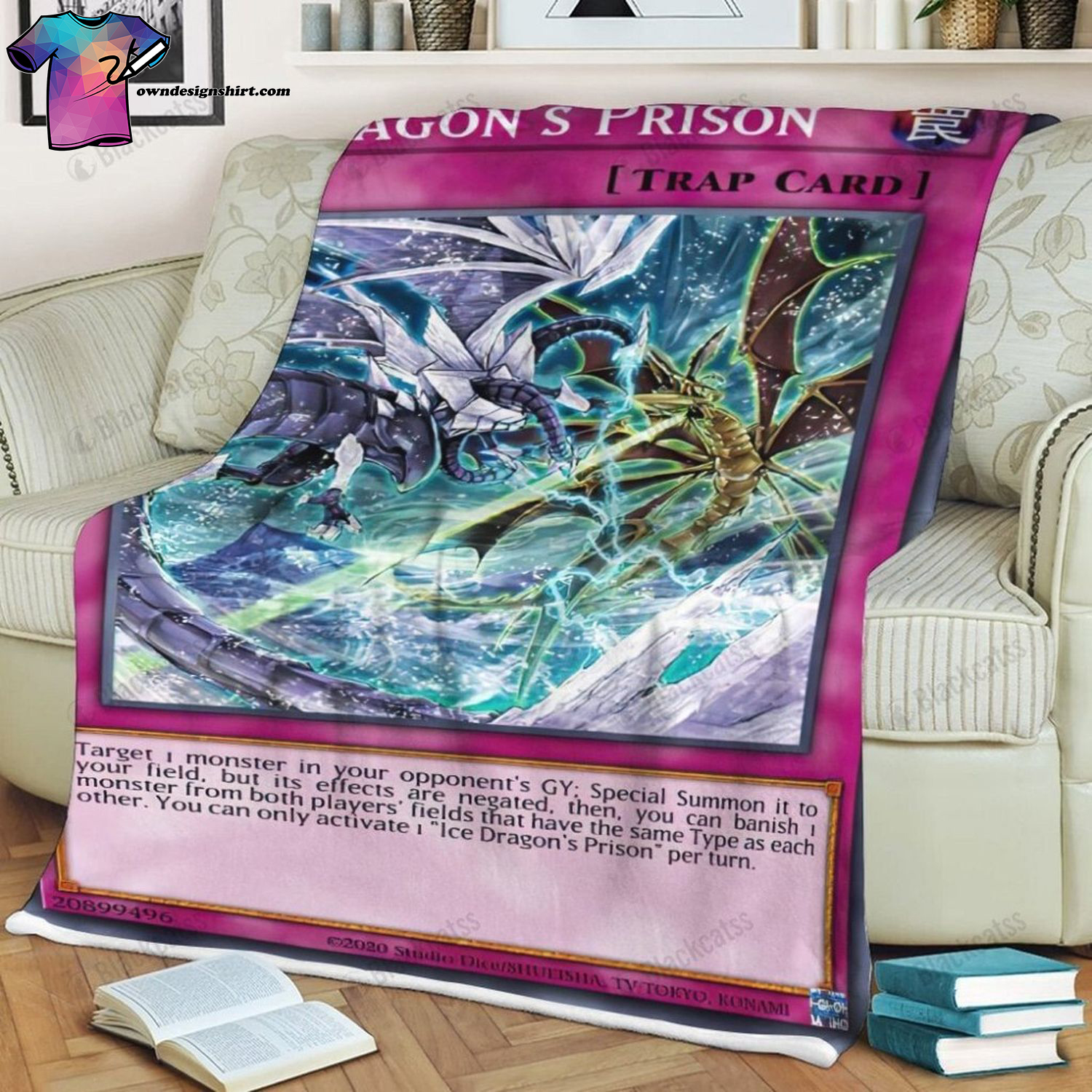 Game Yu Gi Oh Ice DragonS Prison Full Print Soft Blanket Game Yu Gi Oh Ice DragonS Prison Full Print Soft Blanket
