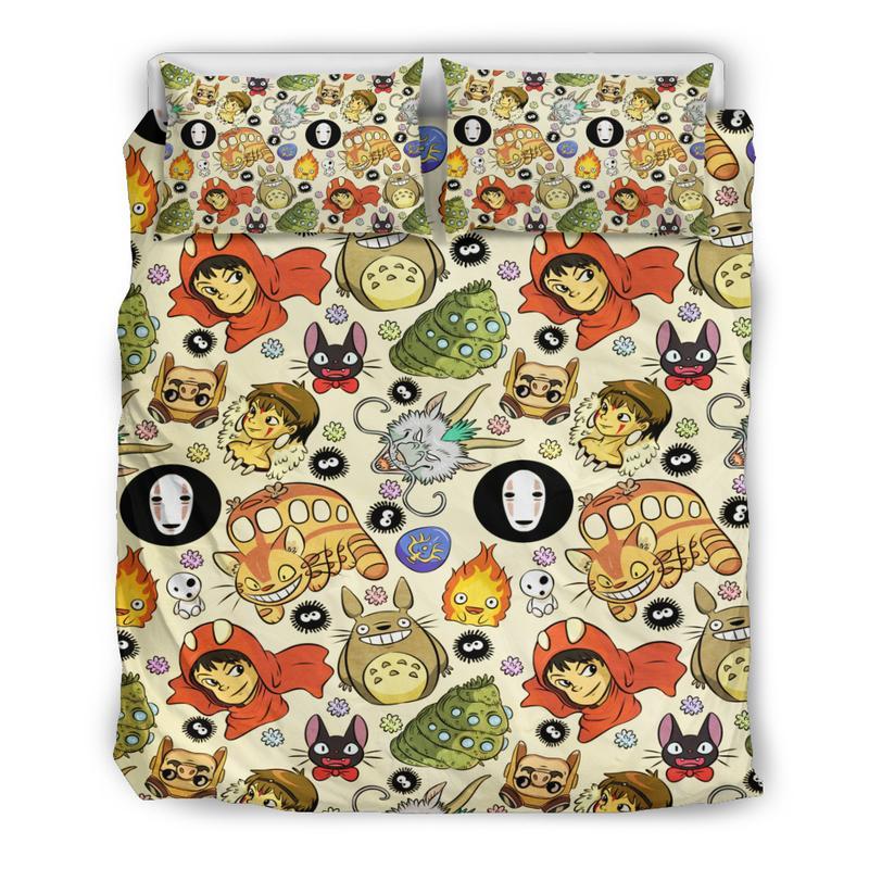 Ghibli Studio Duvet Cover and Pillowcase Set Bedding Set 20 Ghibli Studio Duvet Cover and Pillowcase Set Bedding Set 20