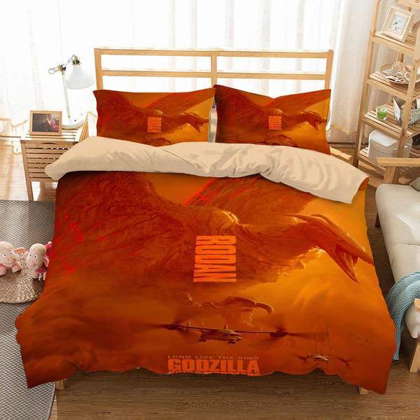 Godzilla King Of The Monsters 3 Duvet Cover and Pillowcase Set Bedding Set Godzilla King Of The Monsters 3 Duvet Cover and Pillowcase Set Bedding Set