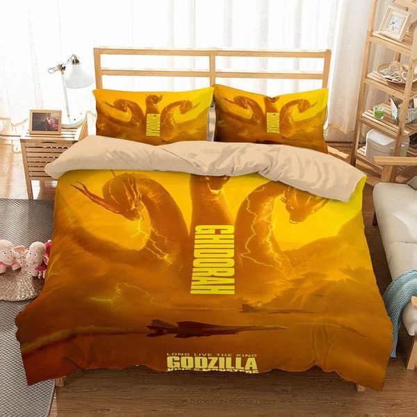 Godzilla King Of The Monsters Duvet Cover and Pillowcase Set Bedding Set 277 Godzilla King Of The Monsters Duvet Cover and Pillowcase Set Bedding Set 277