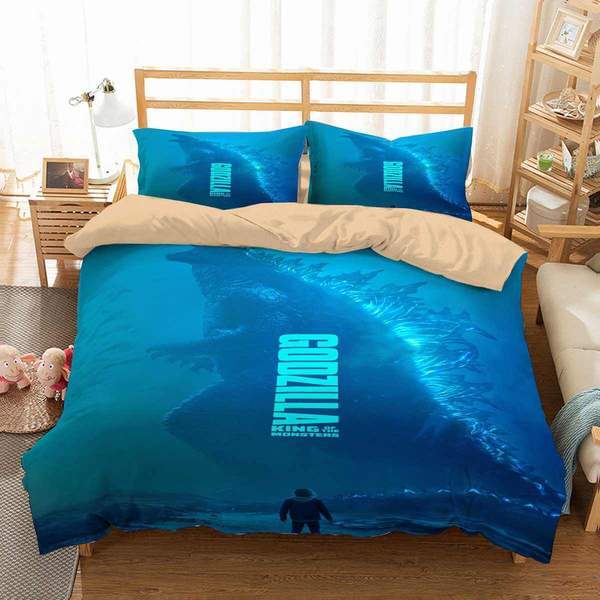 Godzilla King Of The Monsters Duvet Cover and Pillowcase Set Bedding Set 280 Godzilla King Of The Monsters Duvet Cover and Pillowcase Set Bedding Set 280