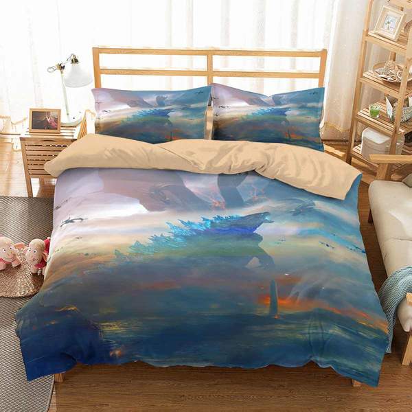 Godzilla King Of The Monsters Duvet Cover and Pillowcase Set Bedding Set 789 Godzilla King Of The Monsters Duvet Cover and Pillowcase Set Bedding Set 789