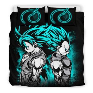 Goku And Vegeta Duvet Cover and Pillowcase Set Bedding Set
