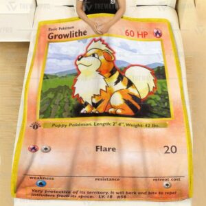 Growlithe 1St Edition Pokemon Blanket