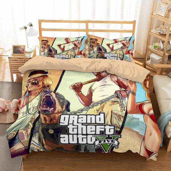 Gta 5 1 Duvet Cover and Pillowcase Set Bedding Set Gta 5 1 Duvet Cover and Pillowcase Set Bedding Set