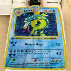 Gyarados Pokemon Blanket