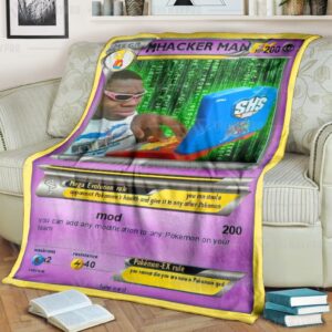 Hacker Man Pokemon Blanket