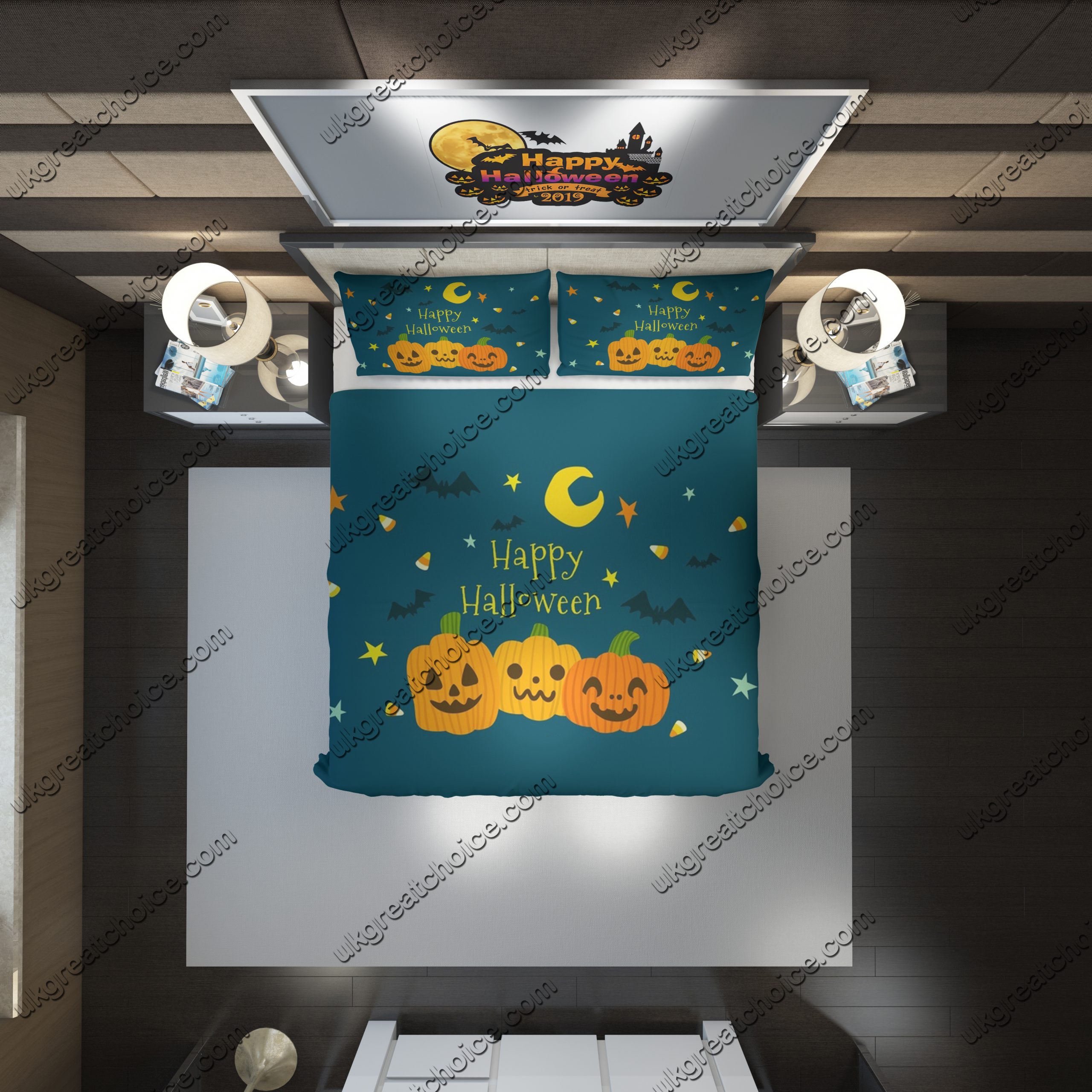Halloween 63 Duvet Cover and Pillowcase Set Bedding Set scaled 1 Halloween 63 Duvet Cover and Pillowcase Set Bedding Set scaled 1