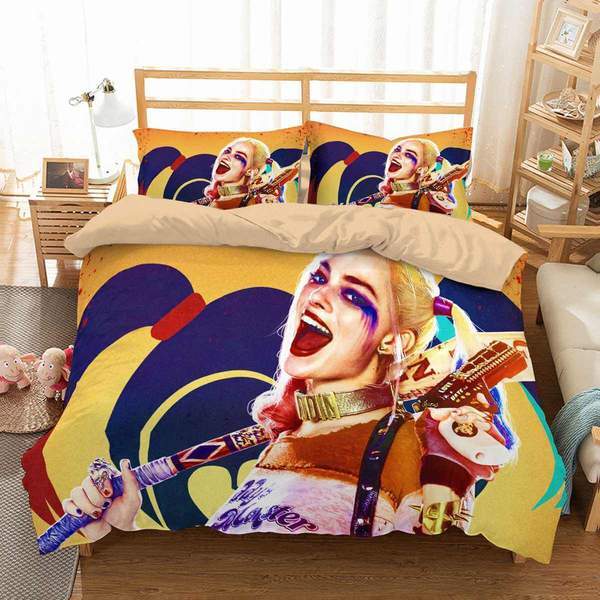 Harley Quinn 5 Duvet Cover and Pillowcase Set Bedding Set Harley Quinn 5 Duvet Cover and Pillowcase Set Bedding Set