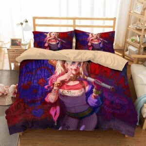 Harley Quinn Duvet Cover and Pillowcase Set Bedding Set 769