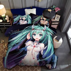 Hatsune Miku 3 Duvet Cover and Pillowcase Set Bedding Set scaled 1