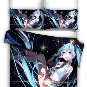 Hatsune Miku 6 Duvet Cover and Pillowcase Set Bedding Set scaled 1