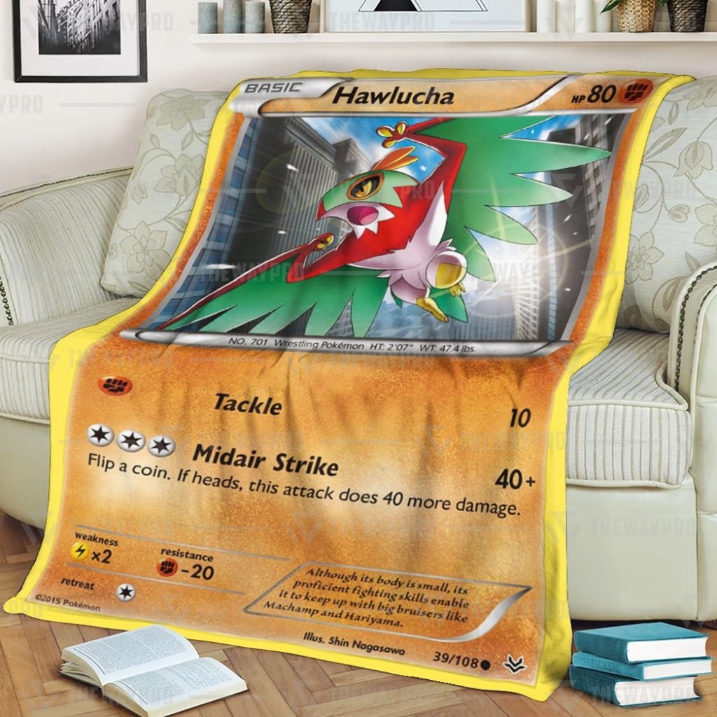 Hawlucha Roaring Skies Pokemon Blanket Hawlucha Roaring Skies Pokemon Blanket