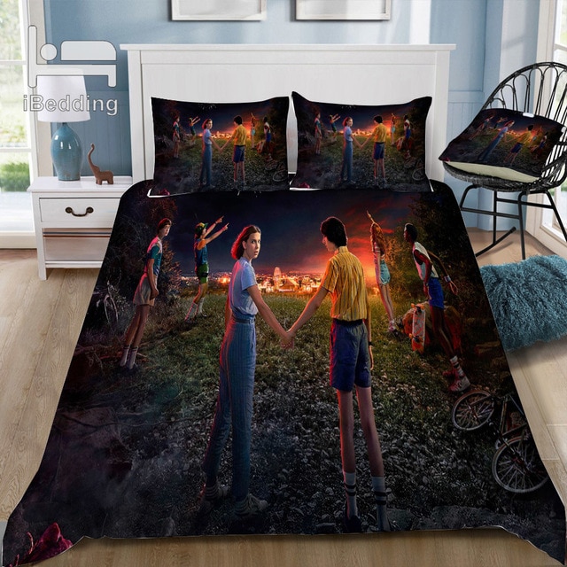Hot Horror Movie Stranger Things 223 Duvet Cover and Pillowcase Set Bedding Set Hot Horror Movie Stranger Things 223 Duvet Cover and Pillowcase Set Bedding Set