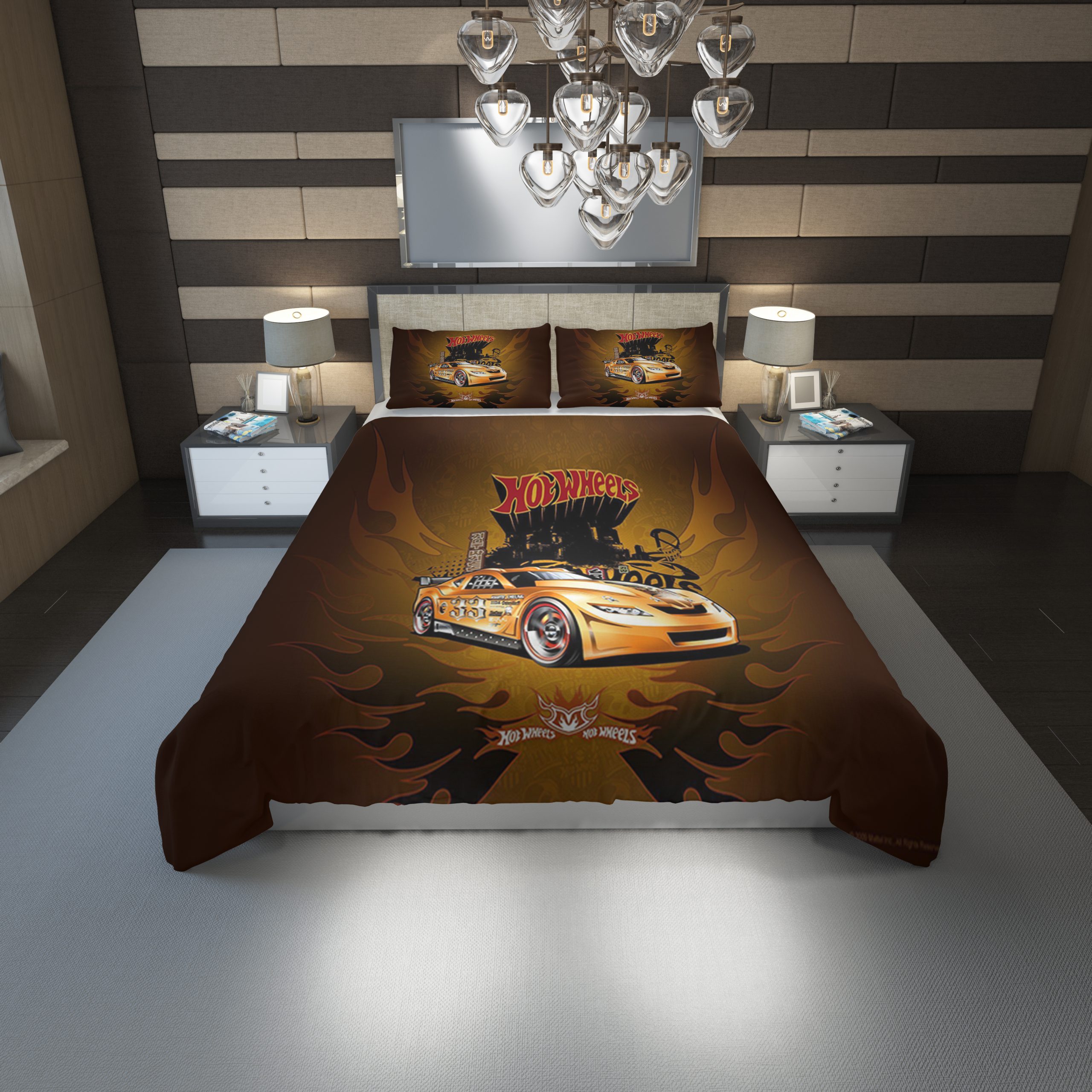Hot Wheels 23 Duvet Cover and Pillowcase Set Bedding Set scaled 1 Hot Wheels 23 Duvet Cover and Pillowcase Set Bedding Set scaled 1