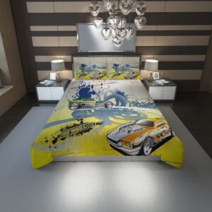 Hot Wheels 24 Duvet Cover and Pillowcase Set Bedding Set scaled 1