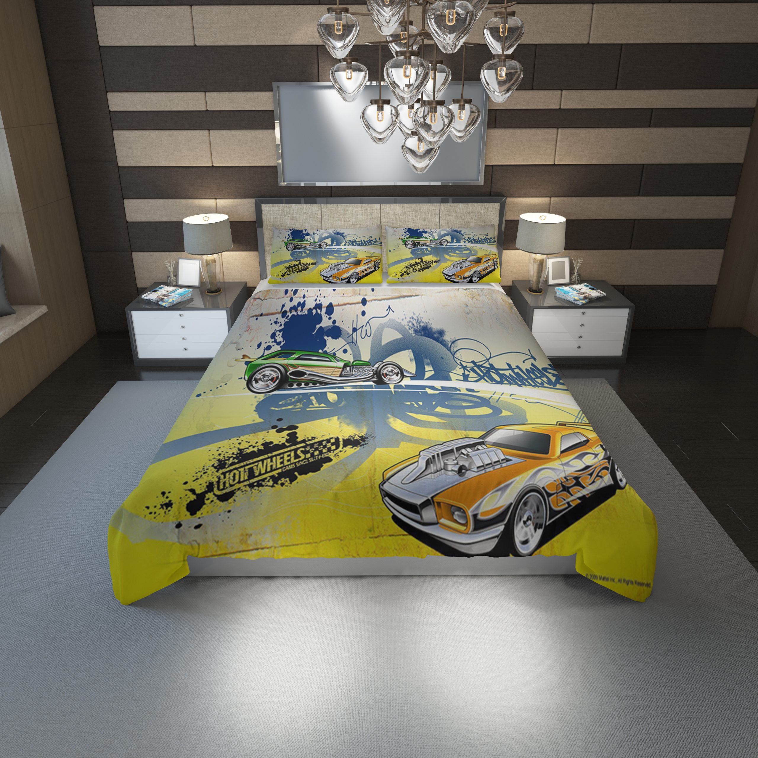 Hot Wheels 24 Duvet Cover and Pillowcase Set Bedding Set scaled 1 Hot Wheels 24 Duvet Cover and Pillowcase Set Bedding Set scaled 1