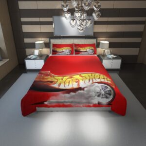 Hot Wheels 26 Duvet Cover and Pillowcase Set Bedding Set scaled 1