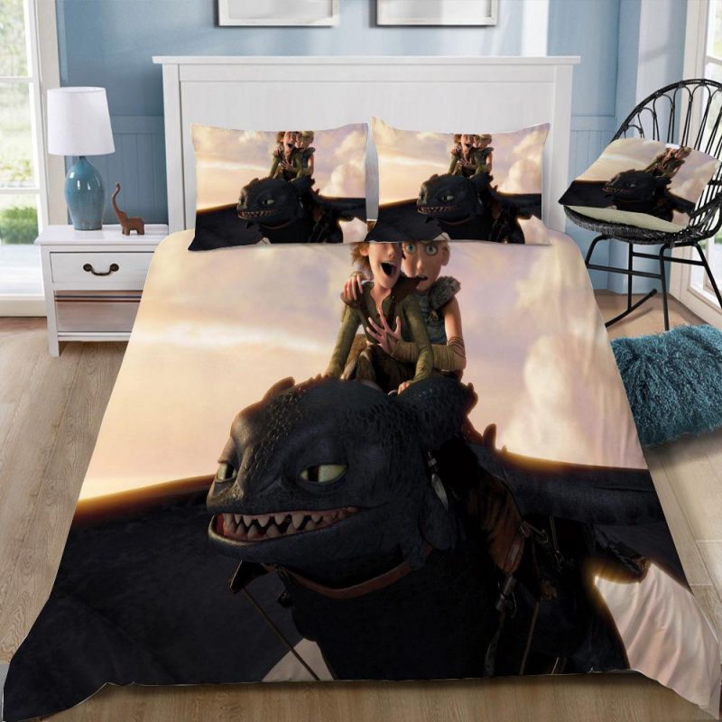 How To Train Your Dragon 12 Duvet Cover and Pillowcase Set Bedding Set How To Train Your Dragon 12 Duvet Cover and Pillowcase Set Bedding Set