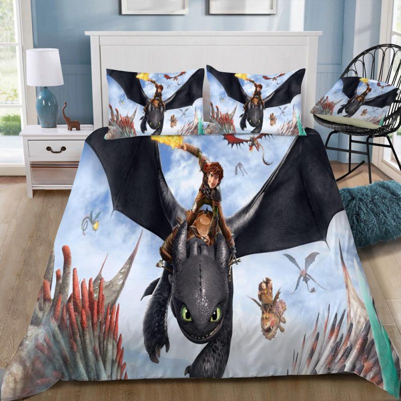 How To Train Your Dragon 3 The Hiden World 16 Duvet Cover and Pillowcase Set Bedding Set How To Train Your Dragon 3 The Hiden World 16 Duvet Cover and Pillowcase Set Bedding Set