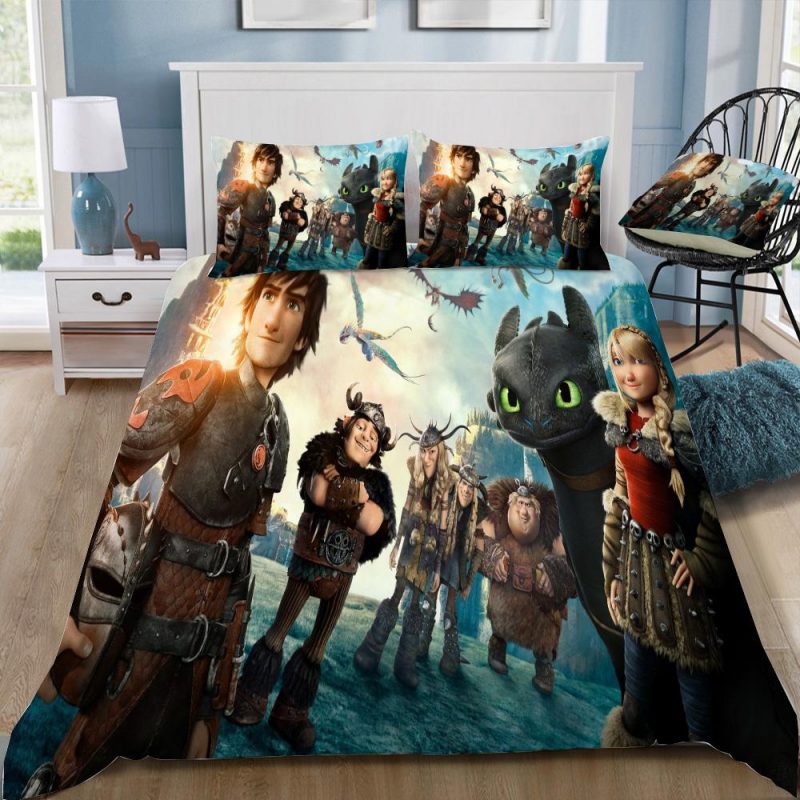 How To Train Your Dragon 37 Duvet Cover and Pillowcase Set Bedding Set 348 How To Train Your Dragon 37 Duvet Cover and Pillowcase Set Bedding Set 348