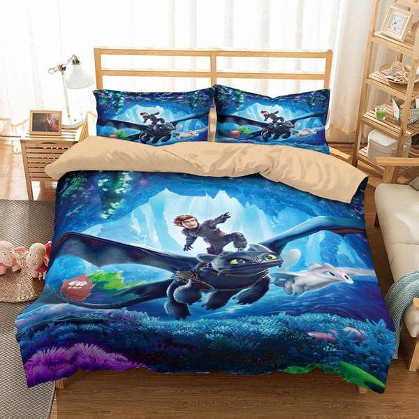 How To Train Your Dragon room Duvet Cover and Pillowcase Set Bedding Set How To Train Your Dragon room Duvet Cover and Pillowcase Set Bedding Set